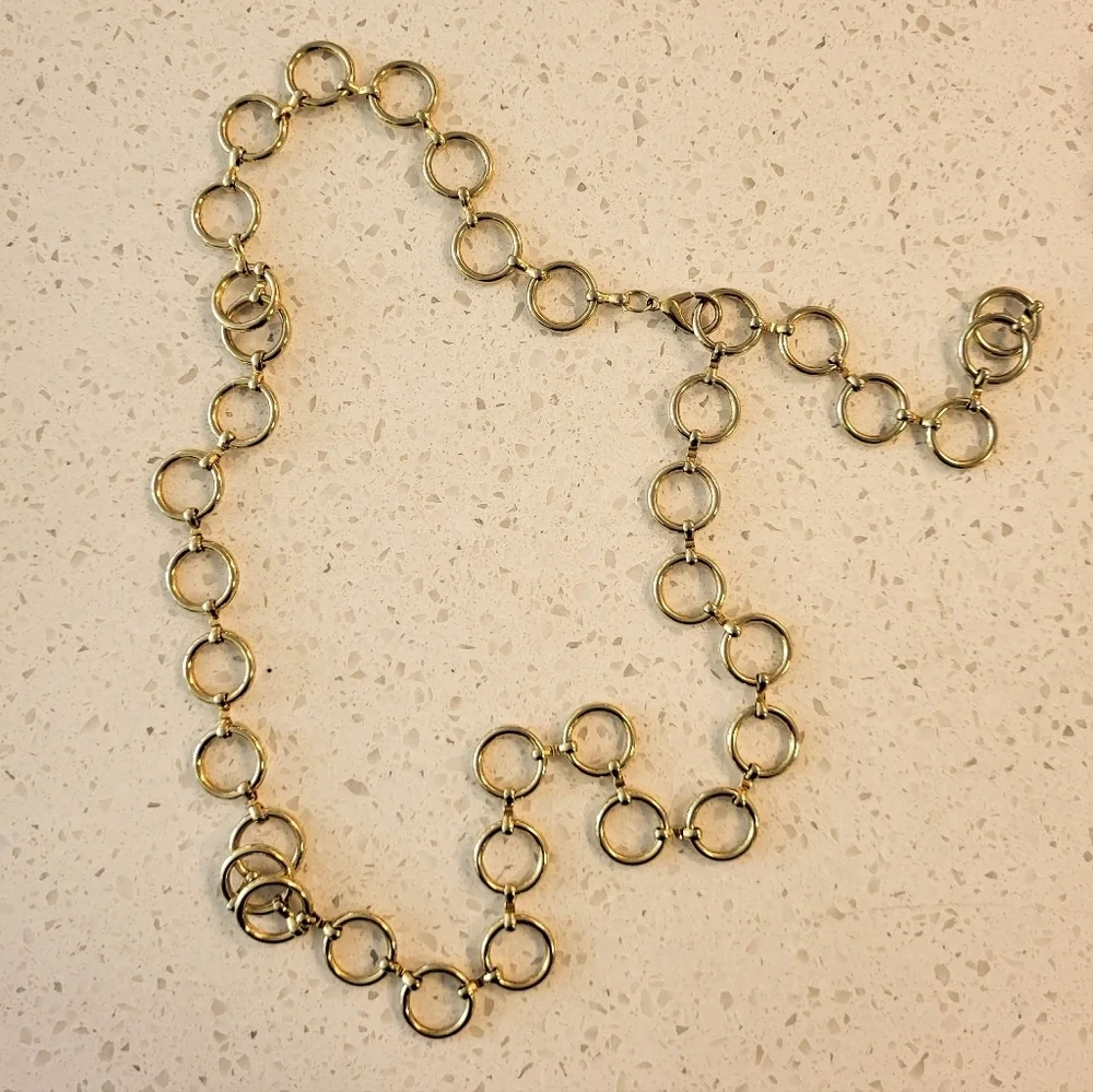 O-Ring Chain Gold Tone Belt – Up To 39 Inch Length